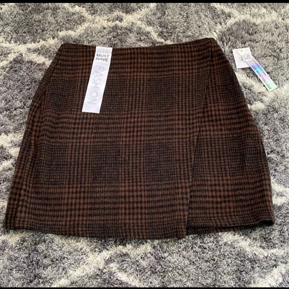 Plaid Mini Skirt NWT